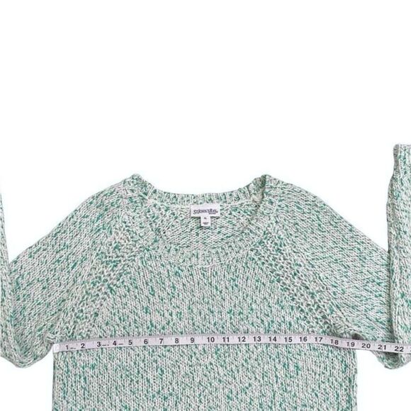St John’s Bay Mint Green & White Knit Scoop Neck Pullover Long Sleeve Sweater XL - Picture 11 of 16